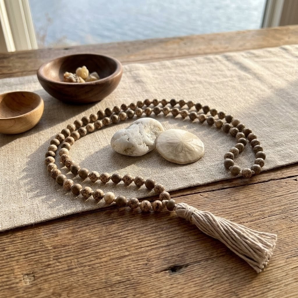 Tibetan Style Prayer Beads Necklace
