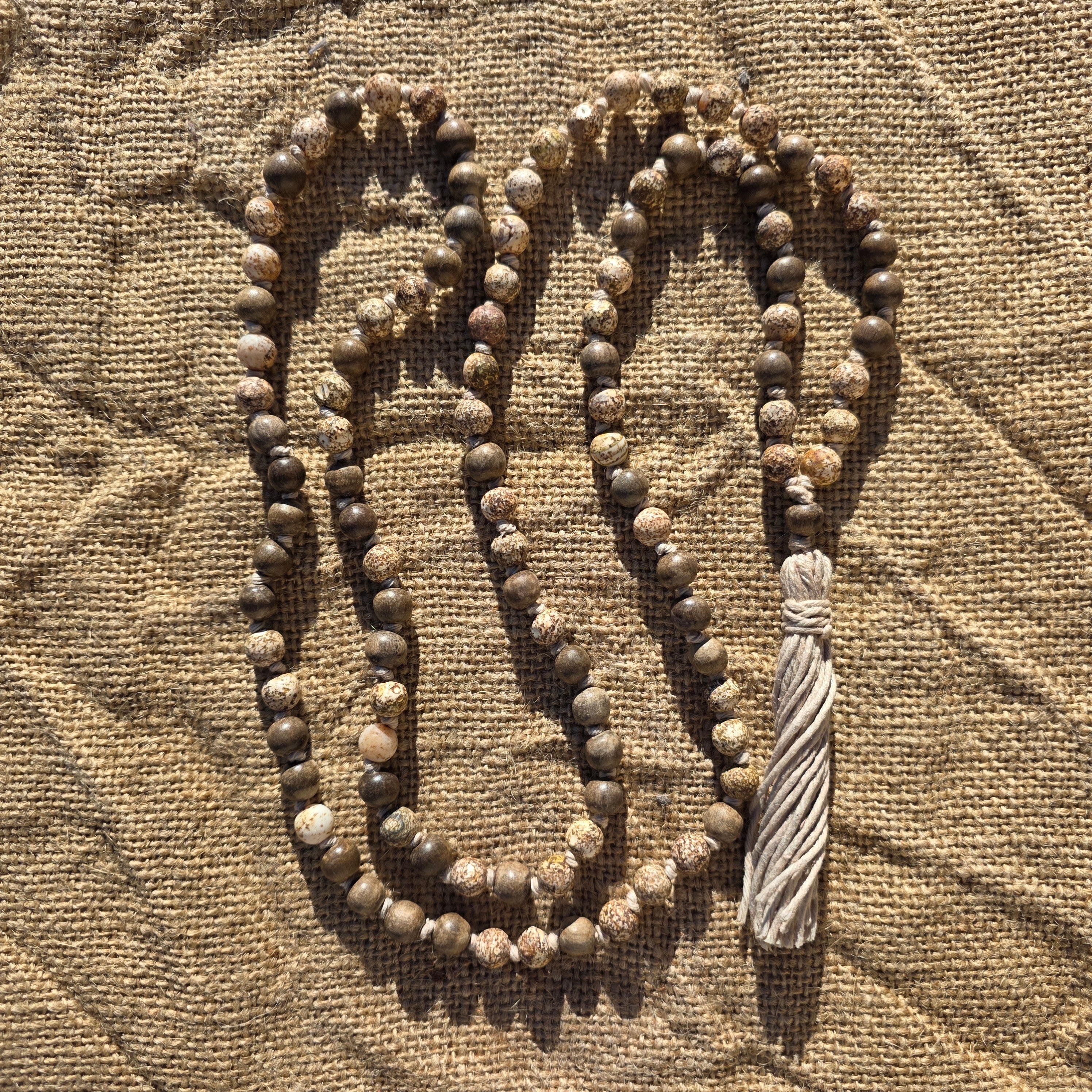 Tibetan Style Prayer Beads Necklace